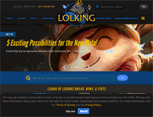 Tablet Screenshot of lolking.net
